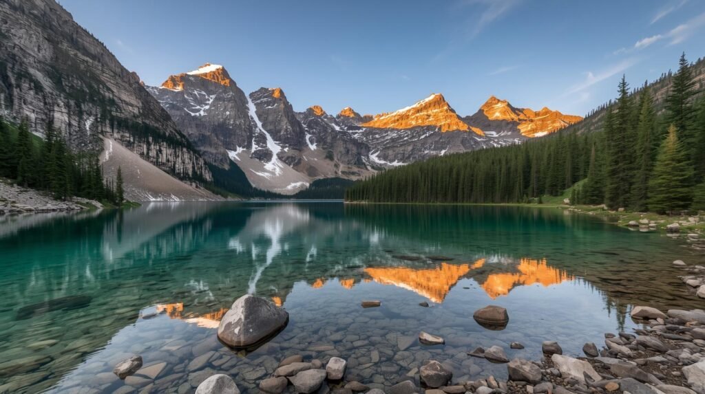 Nature – mountains and lake
