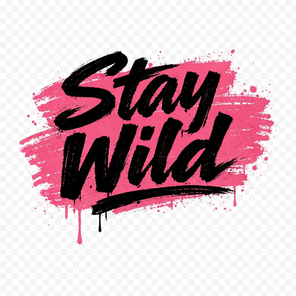 Bold Graffiti-Style Stay Wild