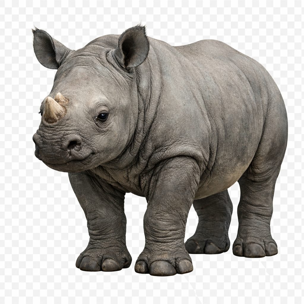 Young Black Rhinoceros